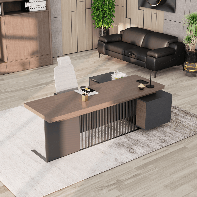 Cecilia ยท Modern L-Shaped Executive Desk