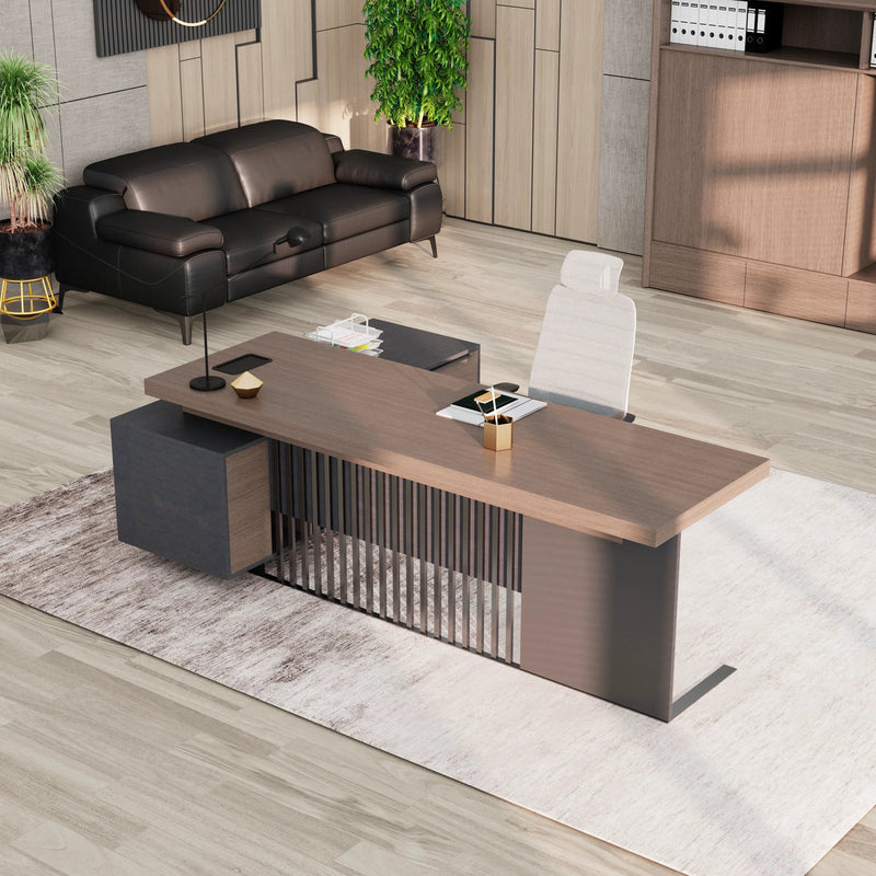 Cecilia ยท Modern L-Shaped Executive Desk