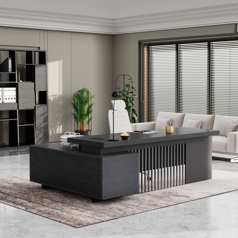 Cecilia ยท Modern L-Shaped Executive Desk