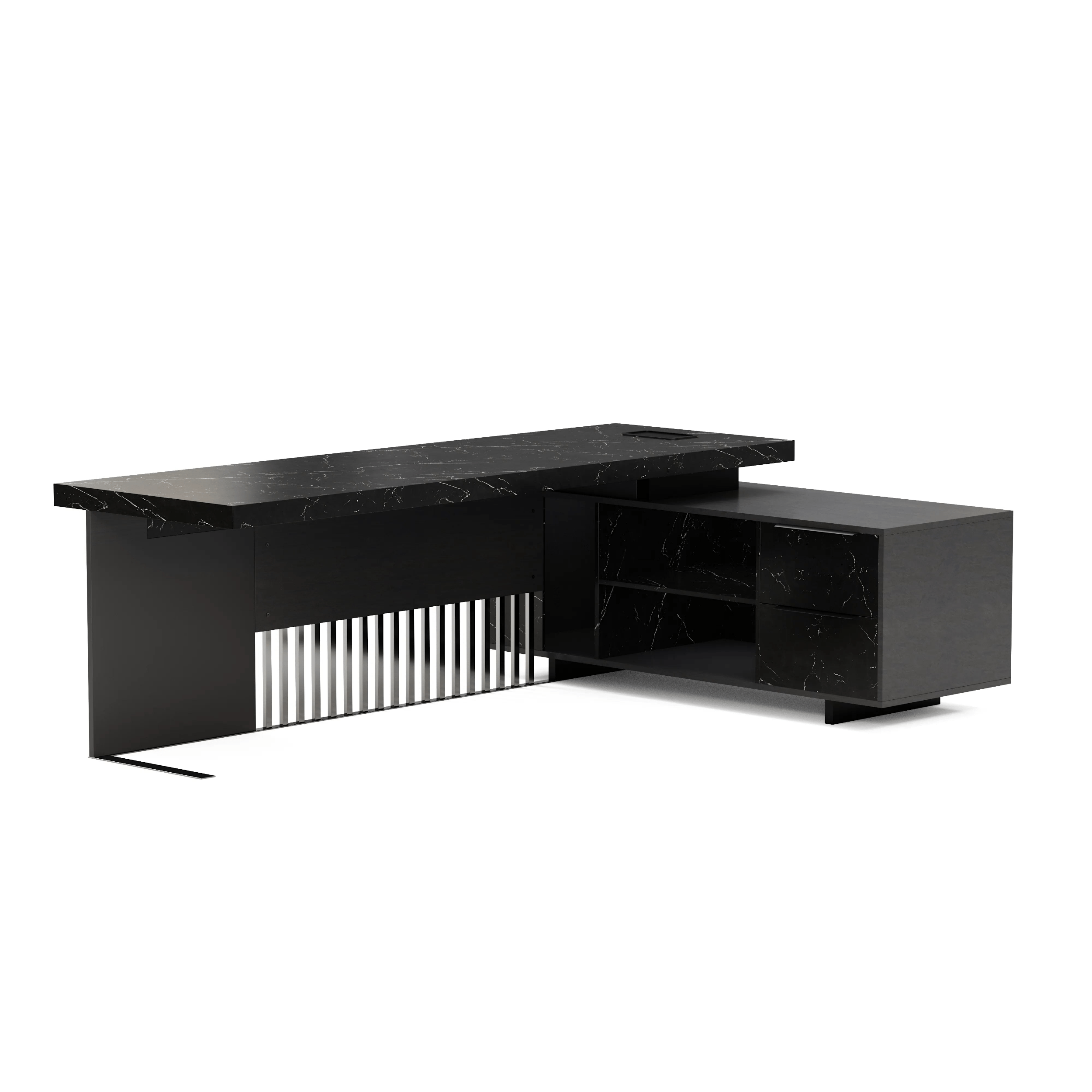 Cecilia ยท Modern L-Shaped Executive Desk