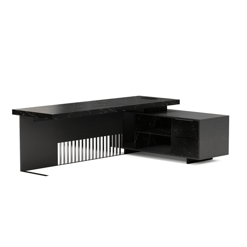 Cecilia ยท Modern L-Shaped Executive Desk