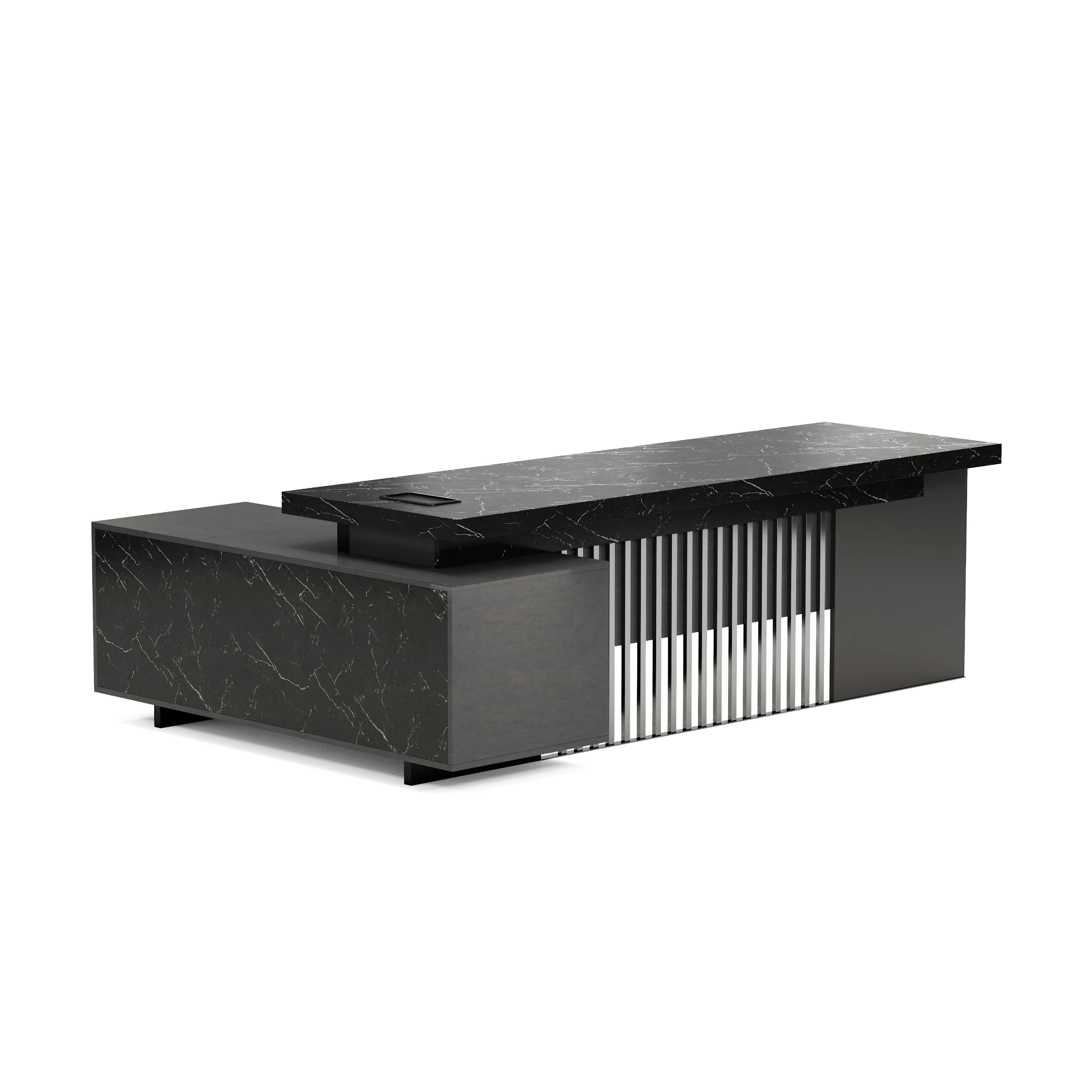 Cecilia ยท Modern L-Shaped Executive Desk