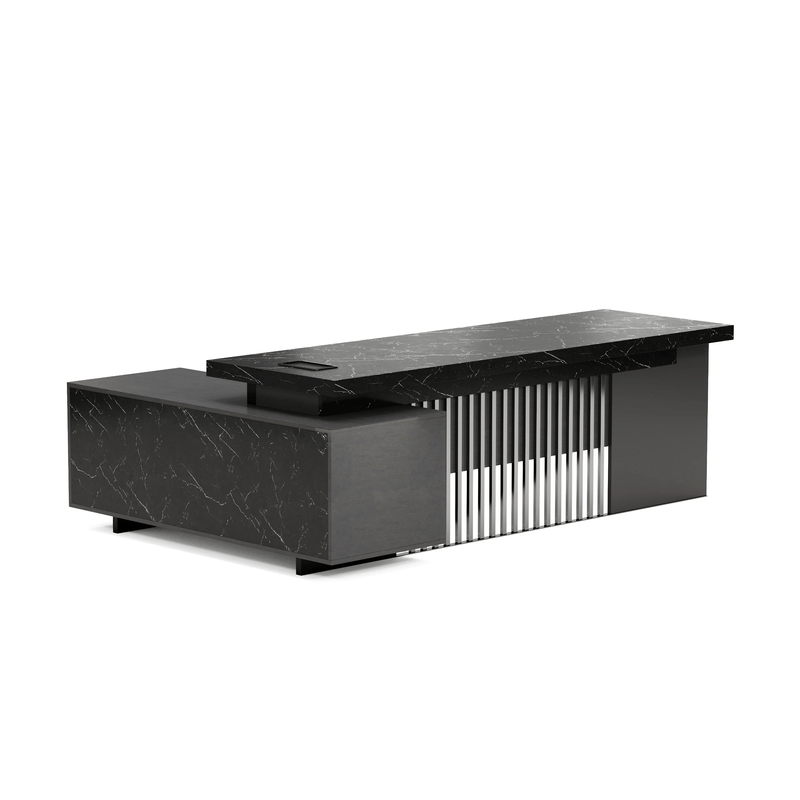 Cecilia ยท Modern L-Shaped Executive Desk