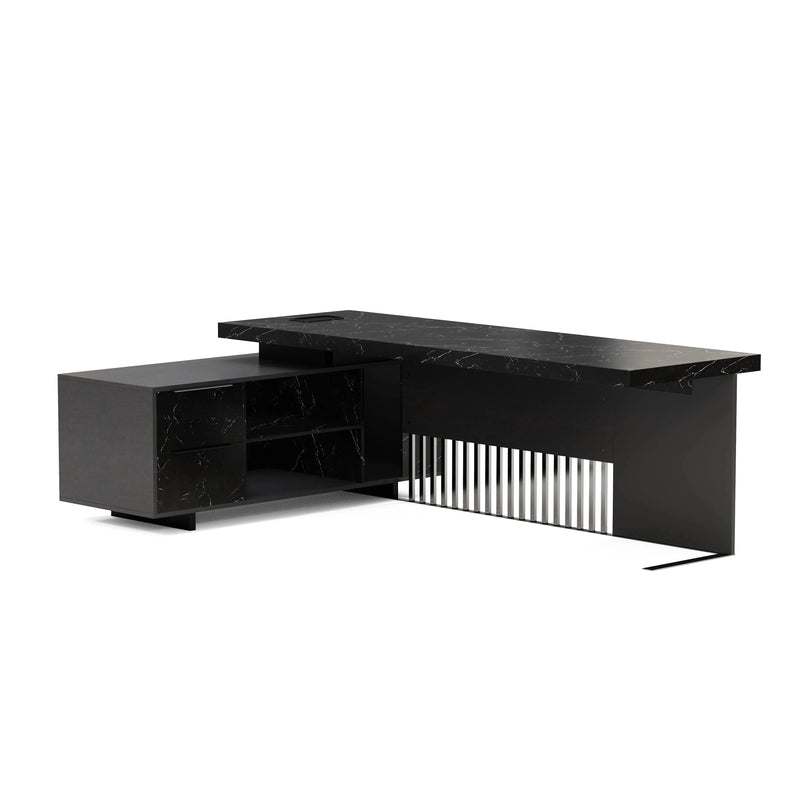 Cecilia ยท Modern L-Shaped Executive Desk