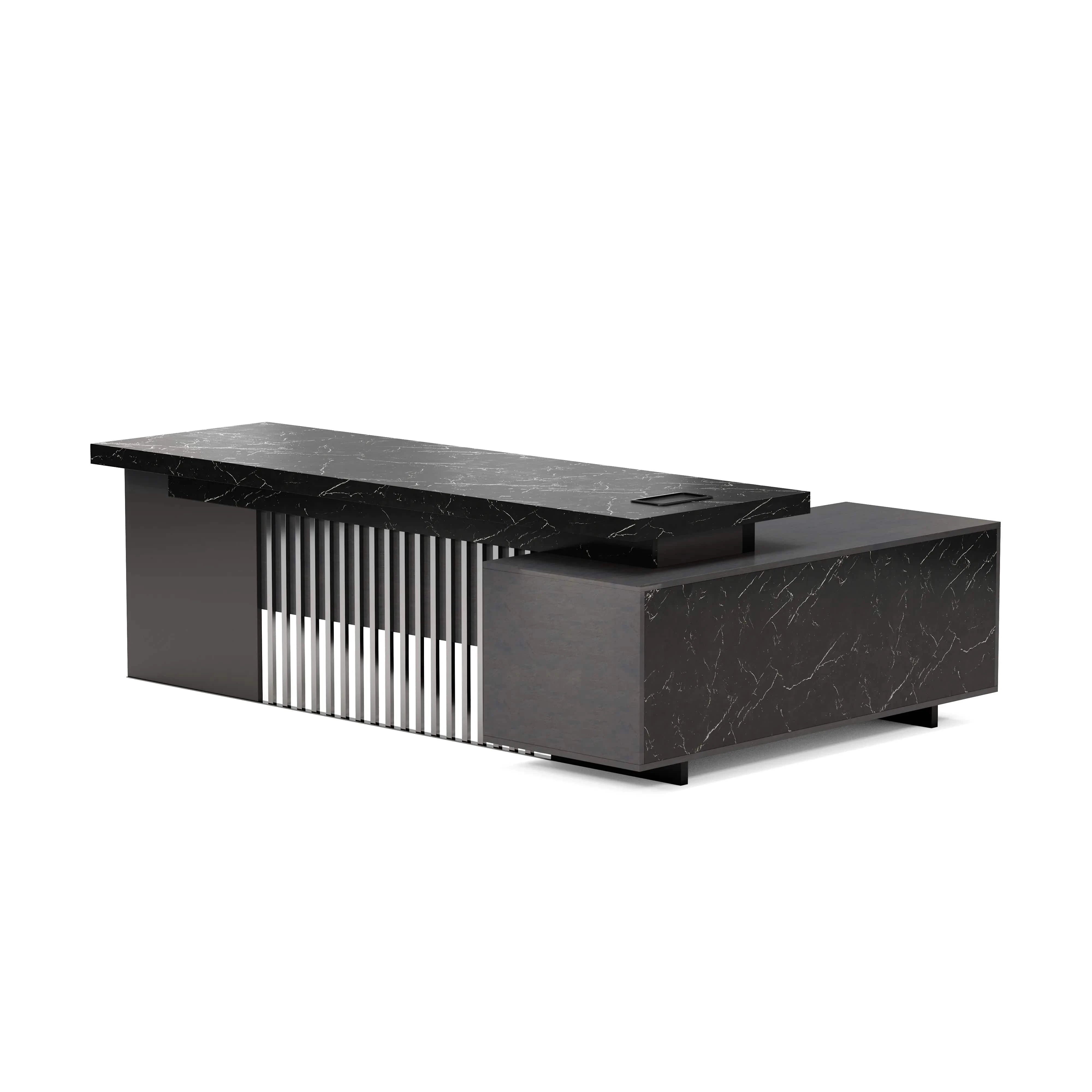 Cecilia ยท Modern L-Shaped Executive Desk