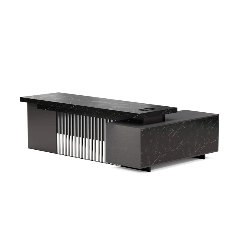 Cecilia ยท Modern L-Shaped Executive Desk