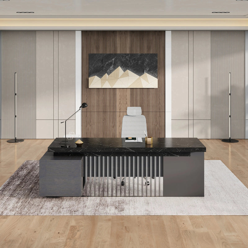 Cecilia ยท Modern L-Shaped Executive Desk