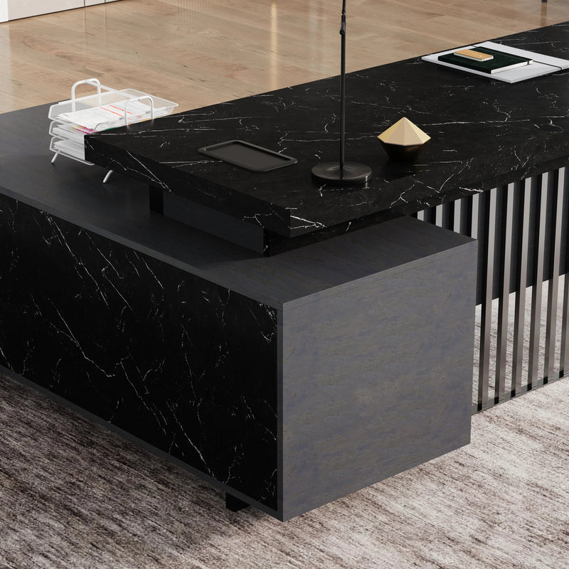 Cecilia ยท Modern L-Shaped Executive Desk