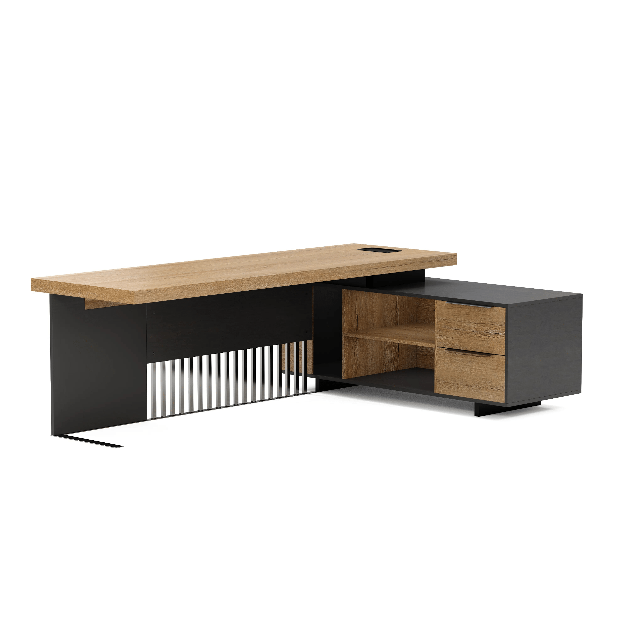 Cecilia ยท Modern L-Shaped Executive Desk