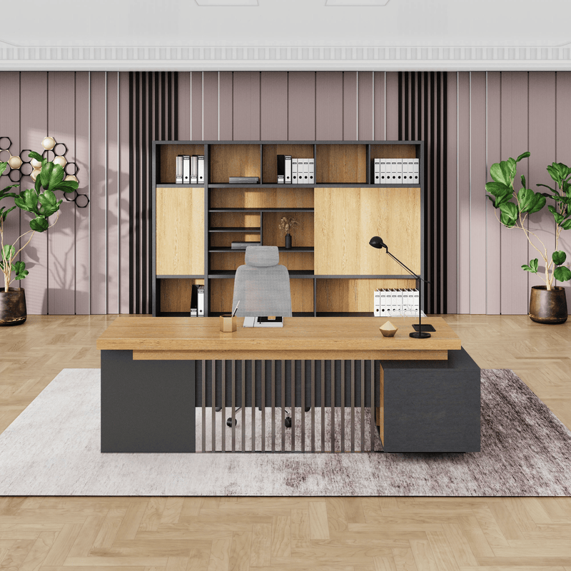 Cecilia ยท Modern L-Shaped Executive Desk