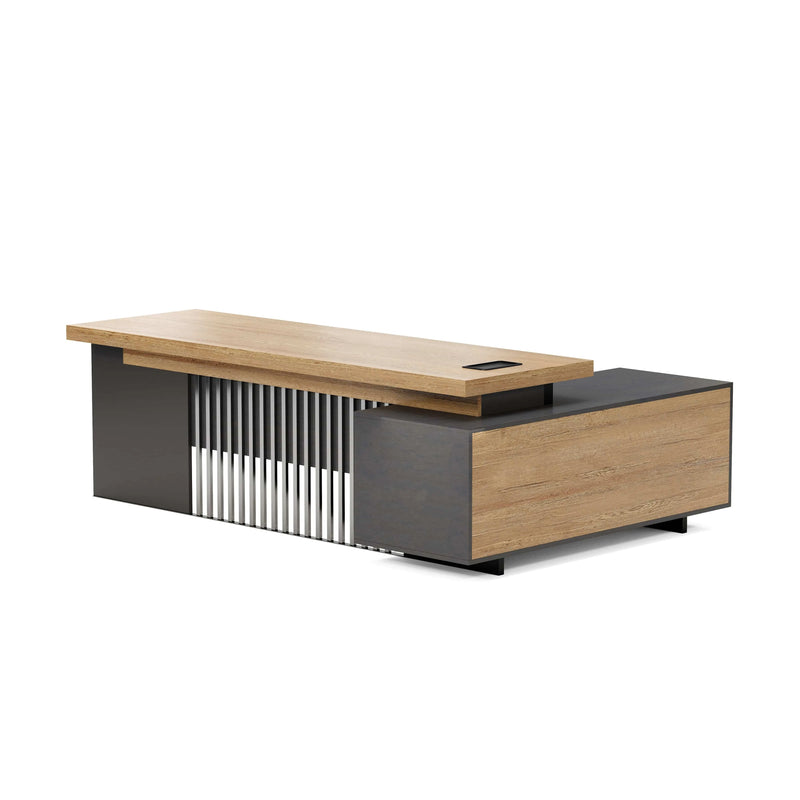 Cecilia ยท Modern L-Shaped Executive Desk