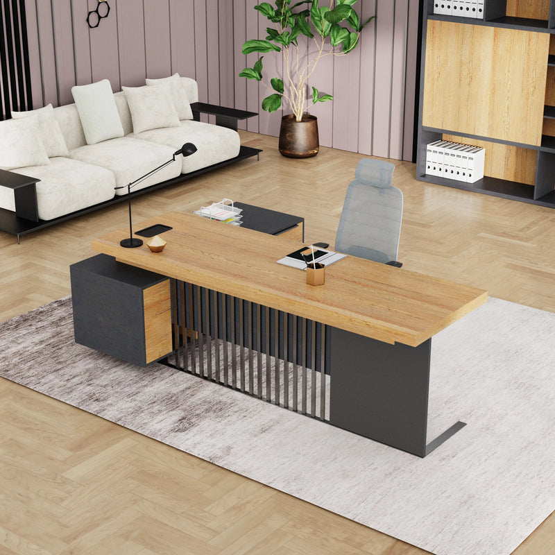 Cecilia ยท Modern L-Shaped Executive Desk