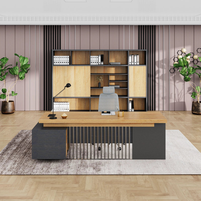 Cecilia ยท Modern L-Shaped Executive Desk