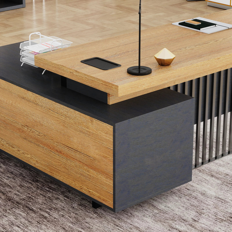 Cecilia ยท Modern L-Shaped Executive Desk