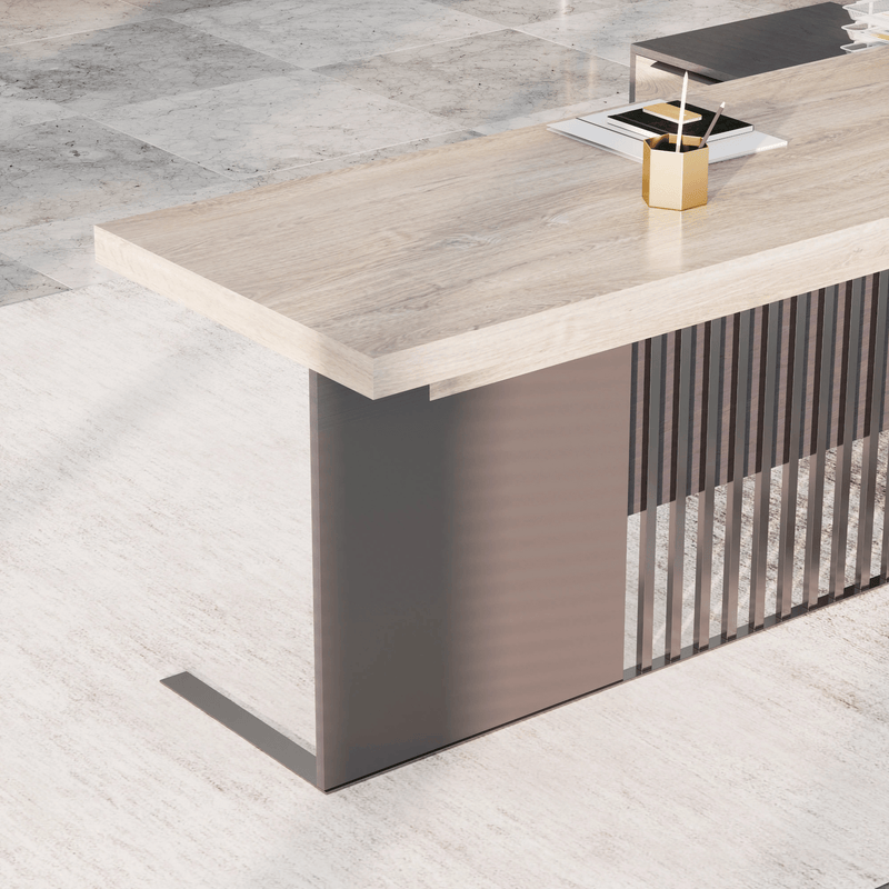 Cecilia ยท Modern L-Shaped Executive Desk