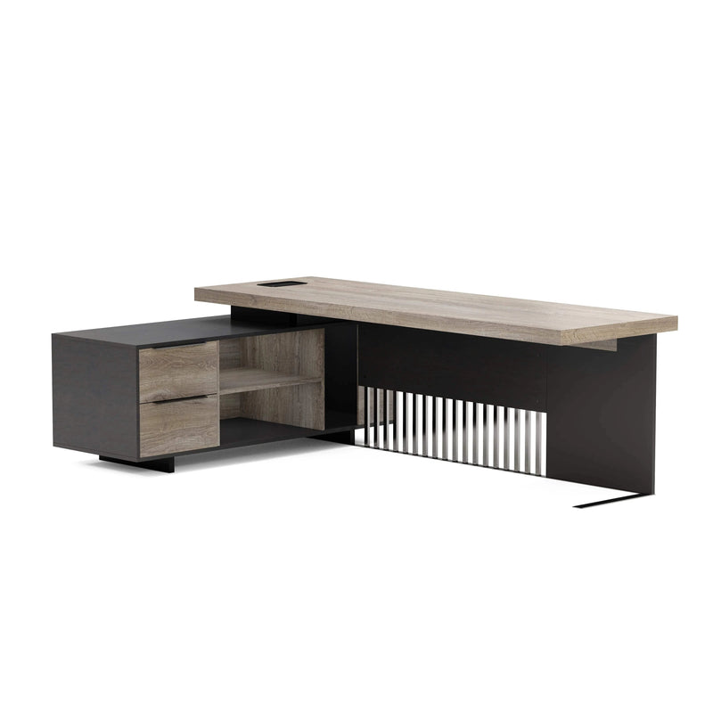 Cecilia ยท Modern L-Shaped Executive Desk