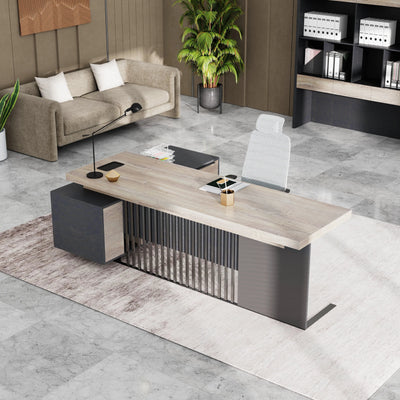 Cecilia ยท Modern L-Shaped Executive Desk