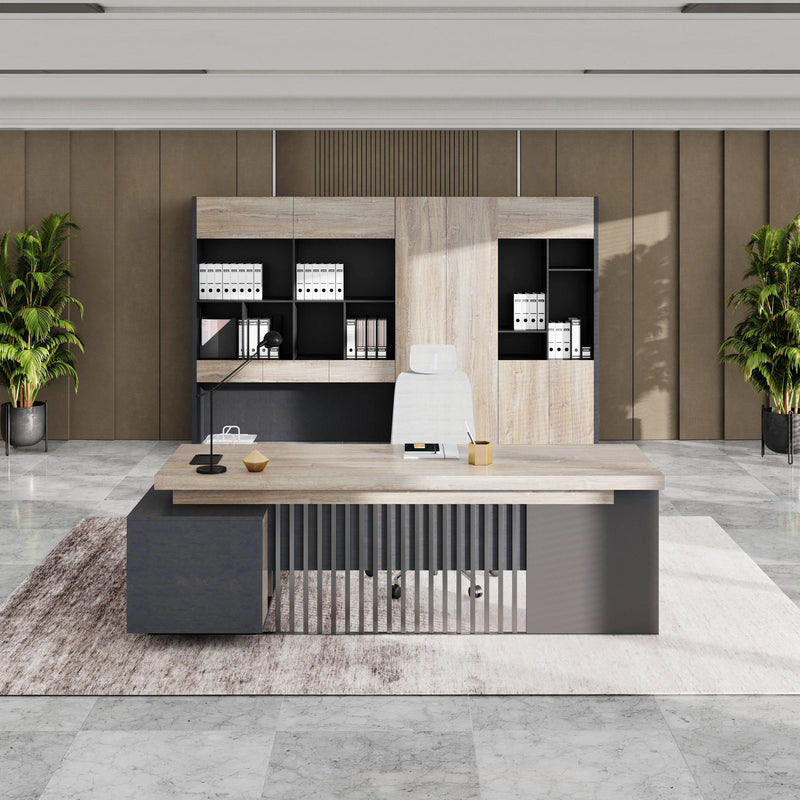 Cecilia ยท Modern L-Shaped Executive Desk