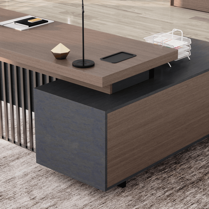 Cecilia ยท Modern L-Shaped Executive Desk