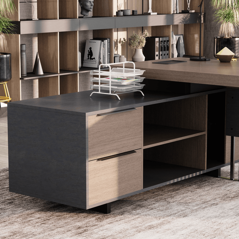 Cecilia ยท Modern L-Shaped Executive Desk