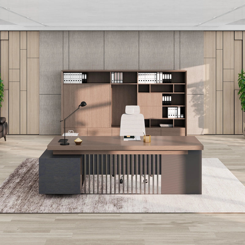 Cecilia ยท Modern L-Shaped Executive Desk