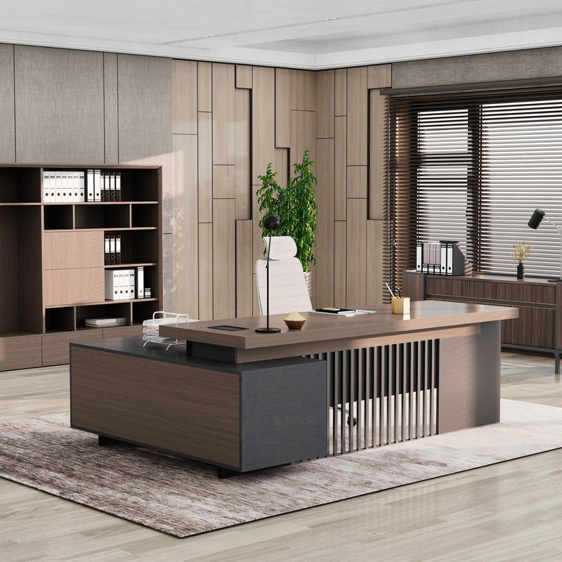 Cecilia ยท Modern L-Shaped Executive Desk