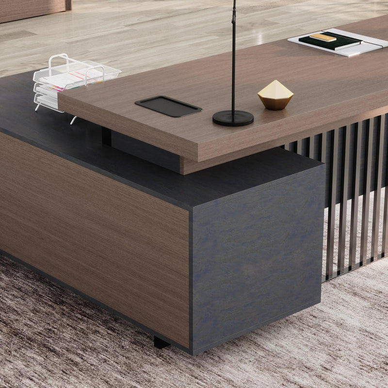 Cecilia ยท Modern L-Shaped Executive Desk