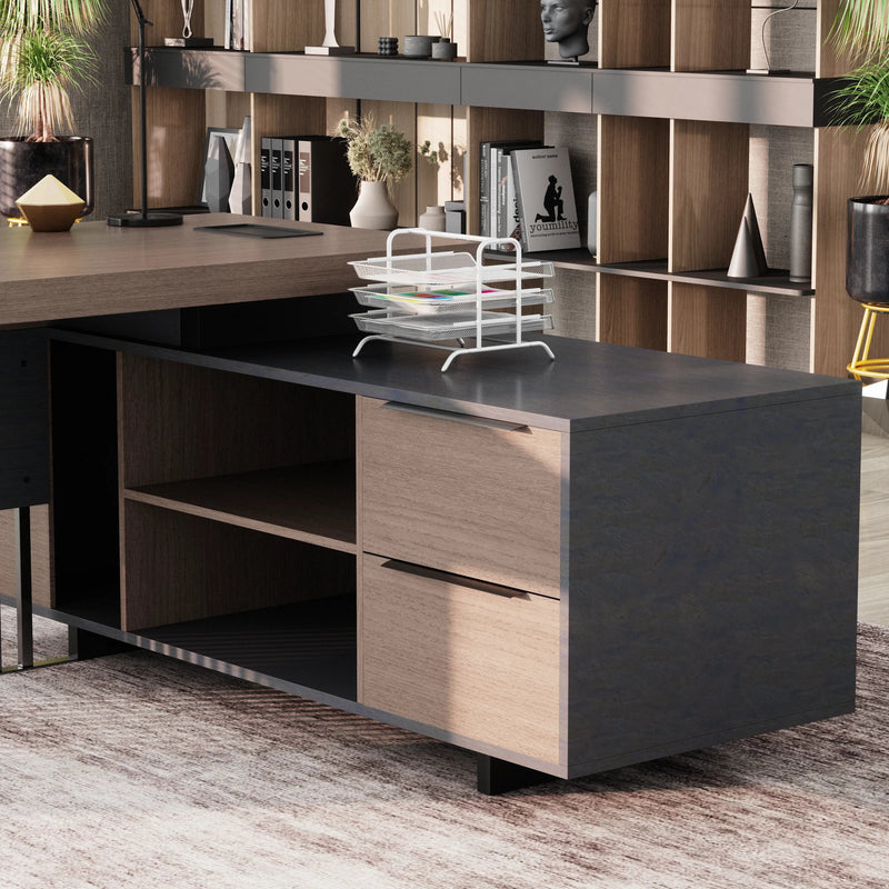 Cecilia ยท Modern L-Shaped Executive Desk