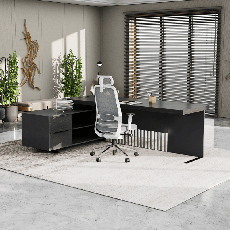 Cecilia ยท Modern L-Shaped Executive Desk