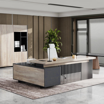 Cecilia ยท Modern L-Shaped Executive Desk