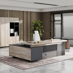 Cecilia 95 英寸 L 形行政办公桌 | AF Essence Tribeca WX-N2802