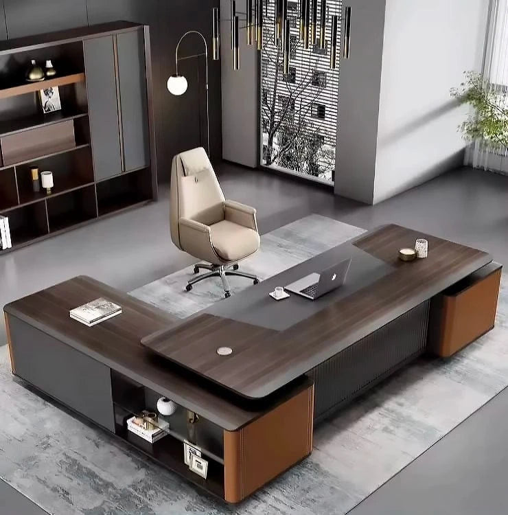 Charles ยท Modern L-Shaped Executive Desk