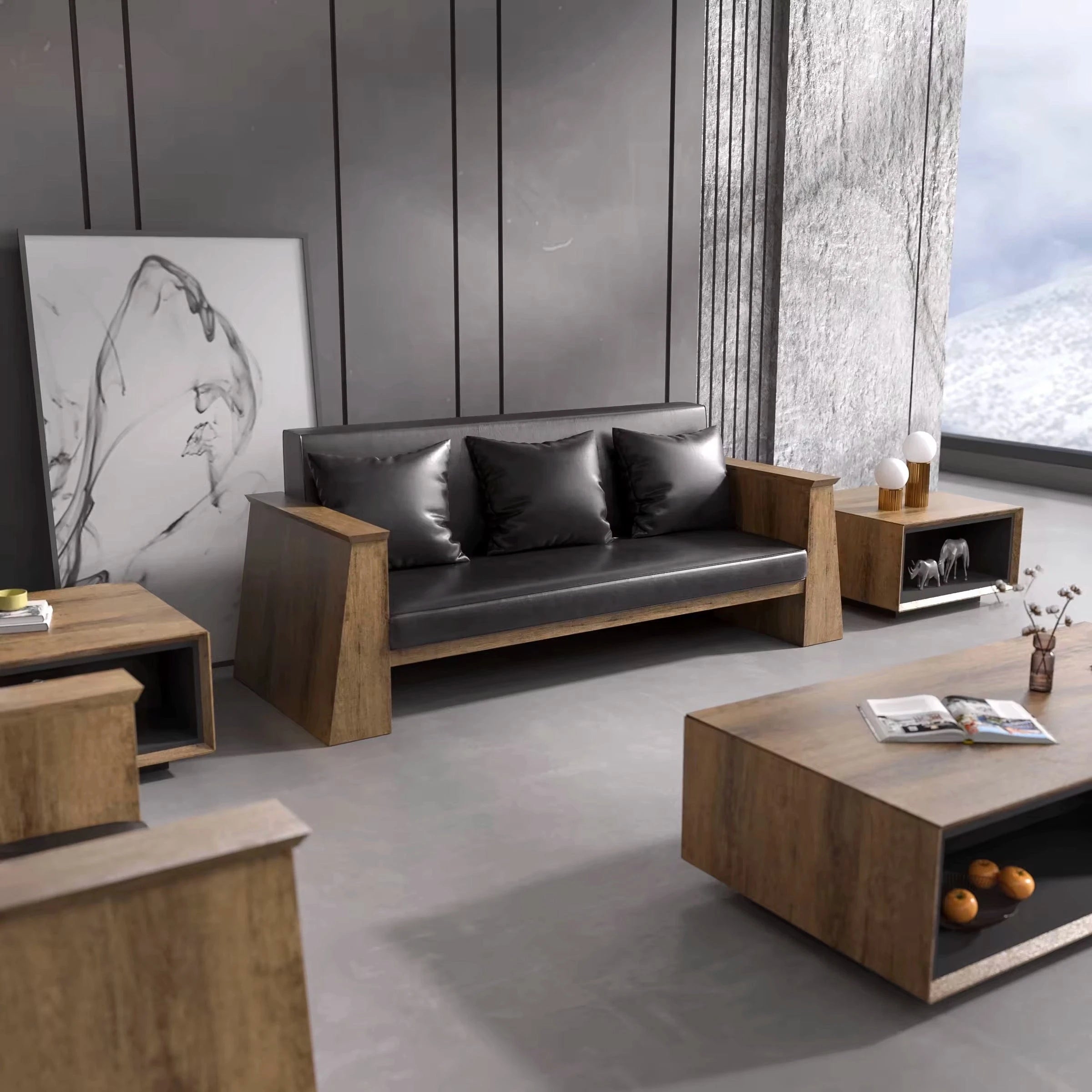 Colton · Modern Office Waiting Area Lounge Seating Set