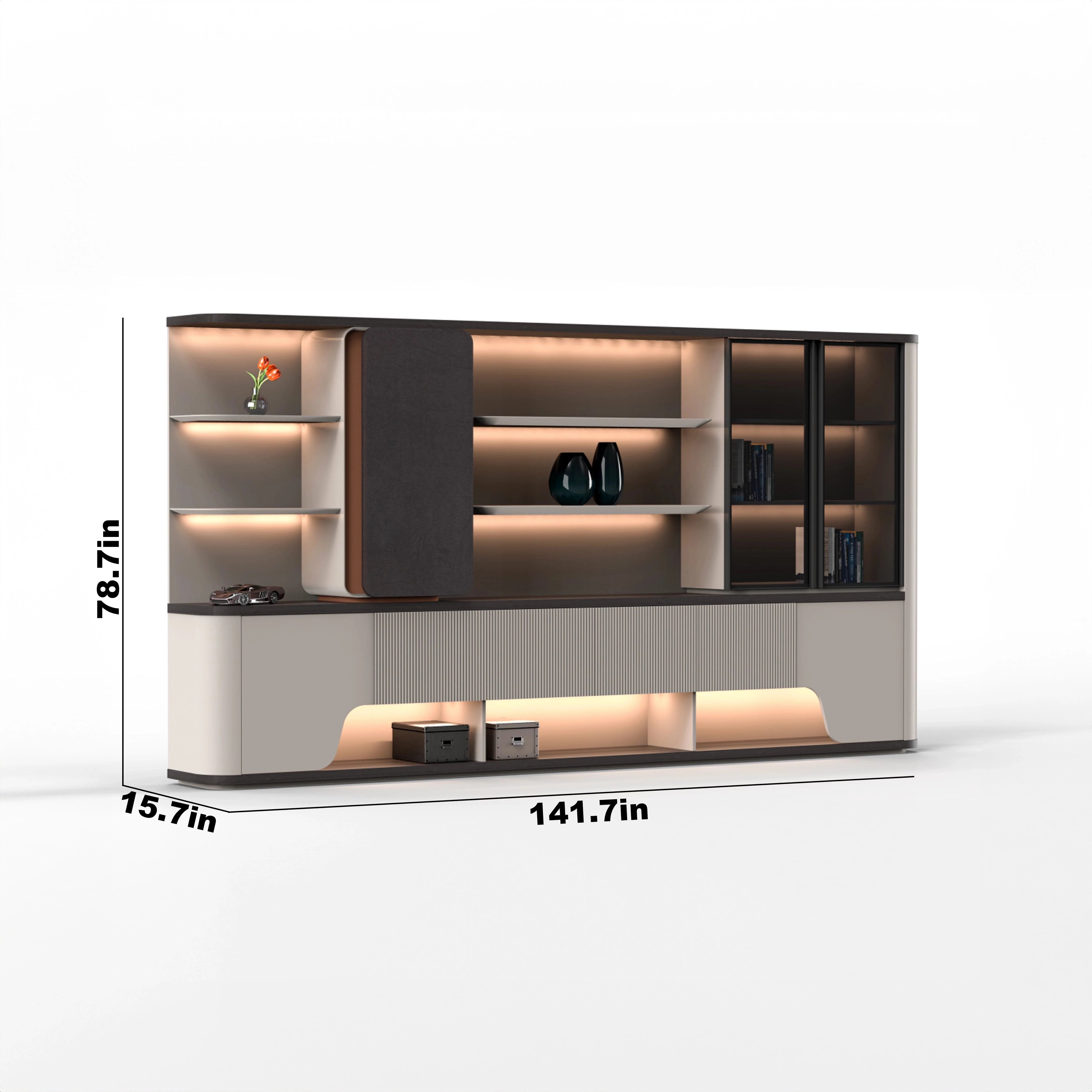 Contessa · Mixed Media Office Shelves & Storage Cabinets