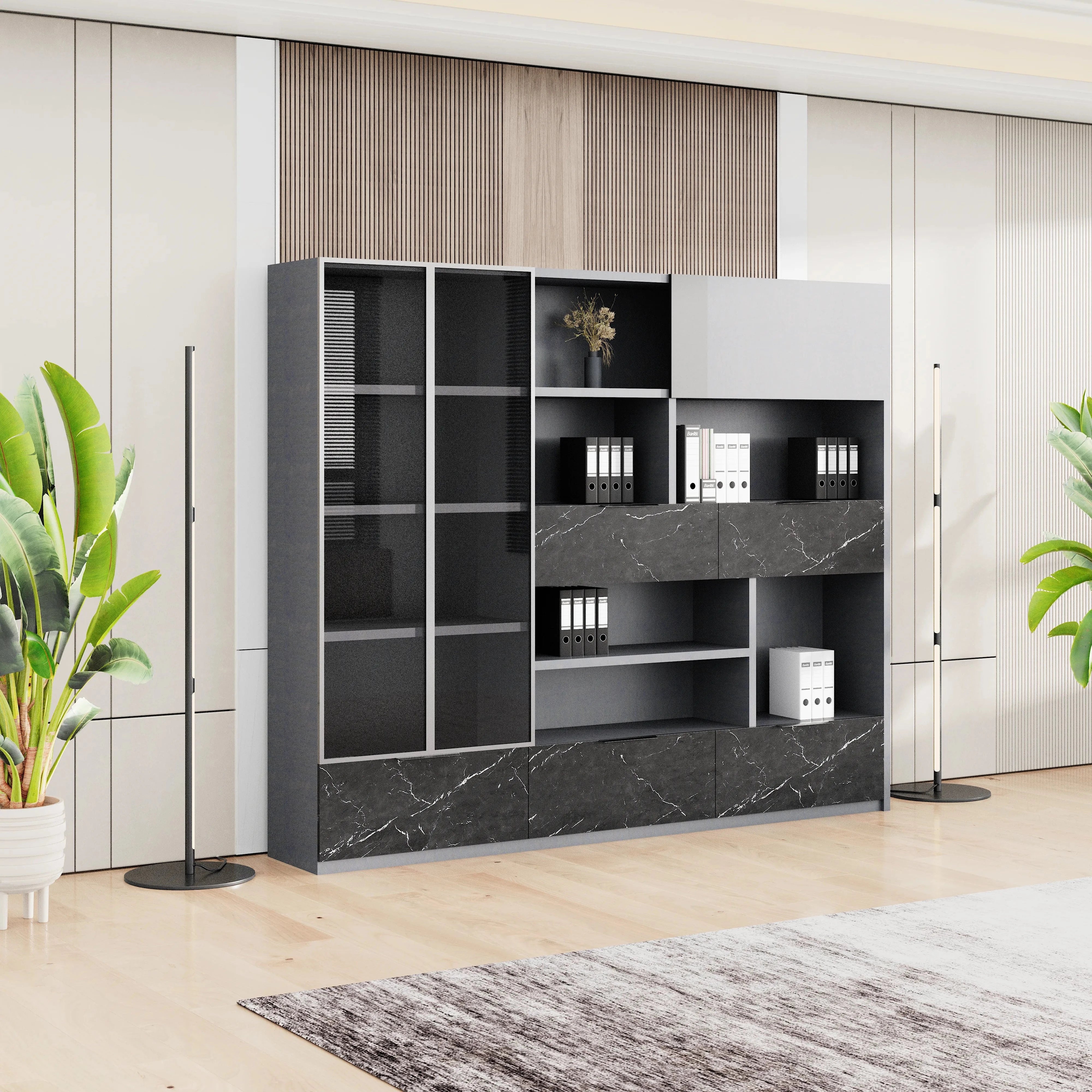 Contour · Mixed Media Office Shelves & Storage Cabinets