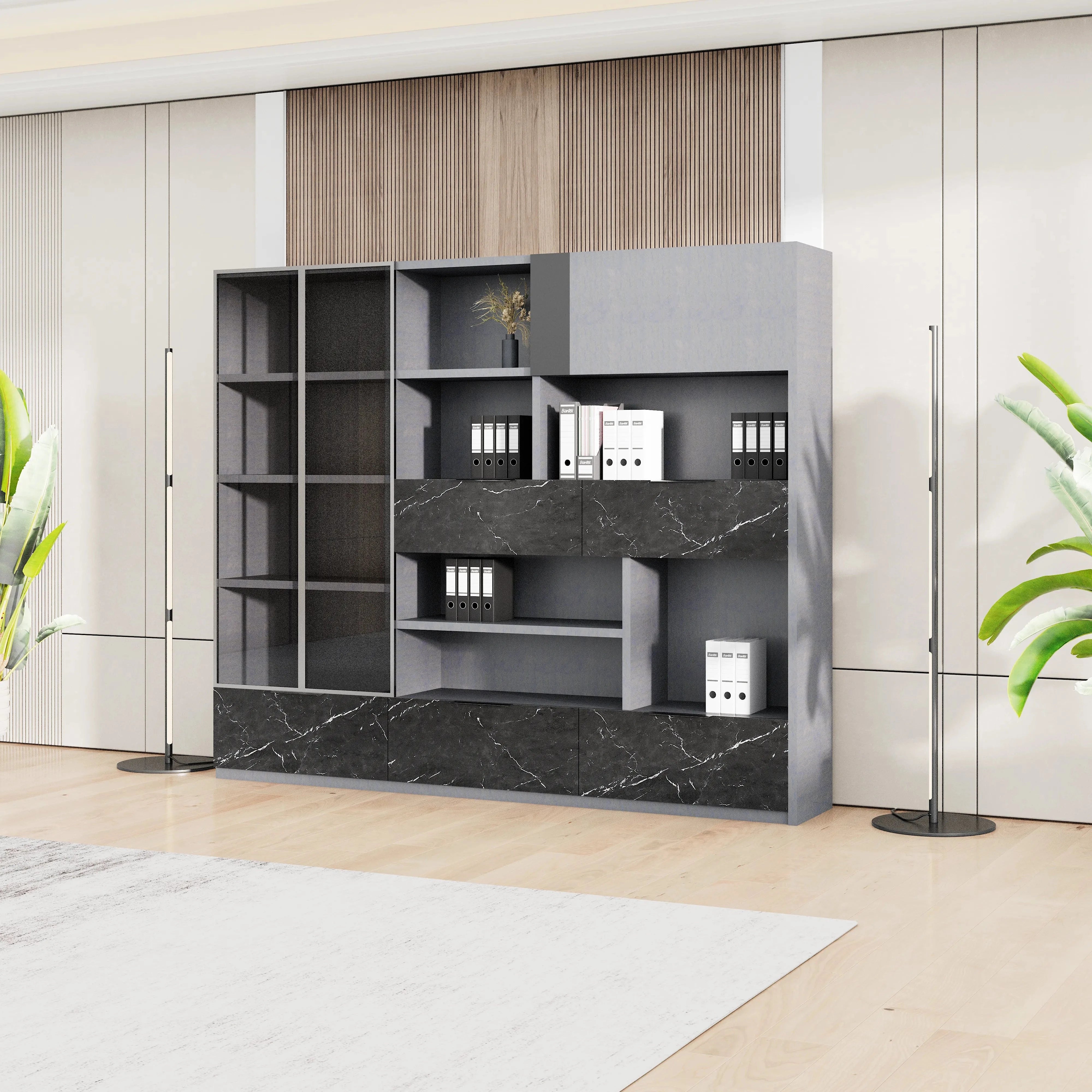 Contour · Mixed Media Office Shelves & Storage Cabinets