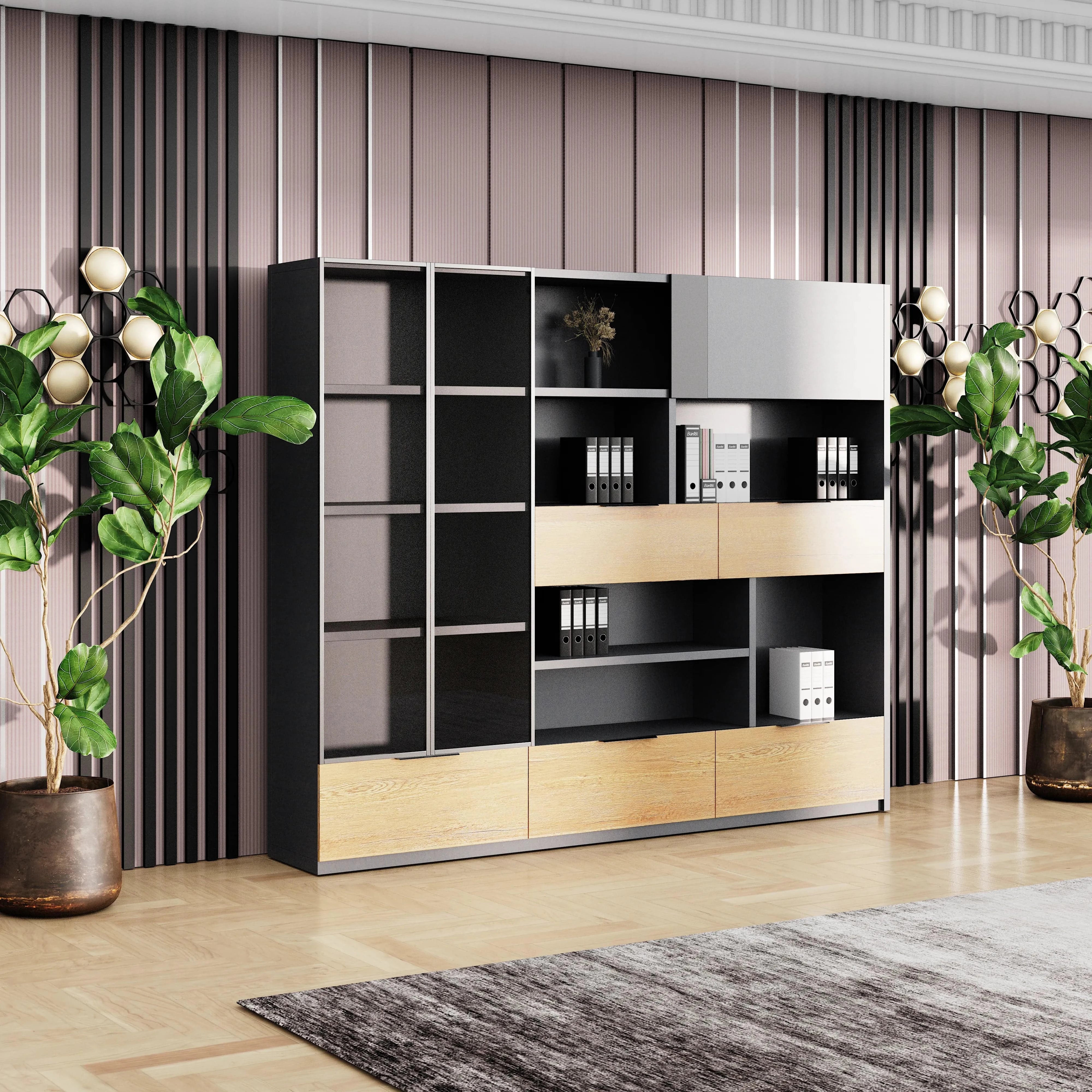 Contour · Mixed Media Office Shelves & Storage Cabinets