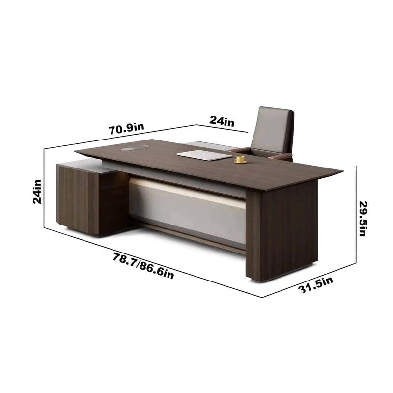 Corp · Modern L-Shaped Executive Desk