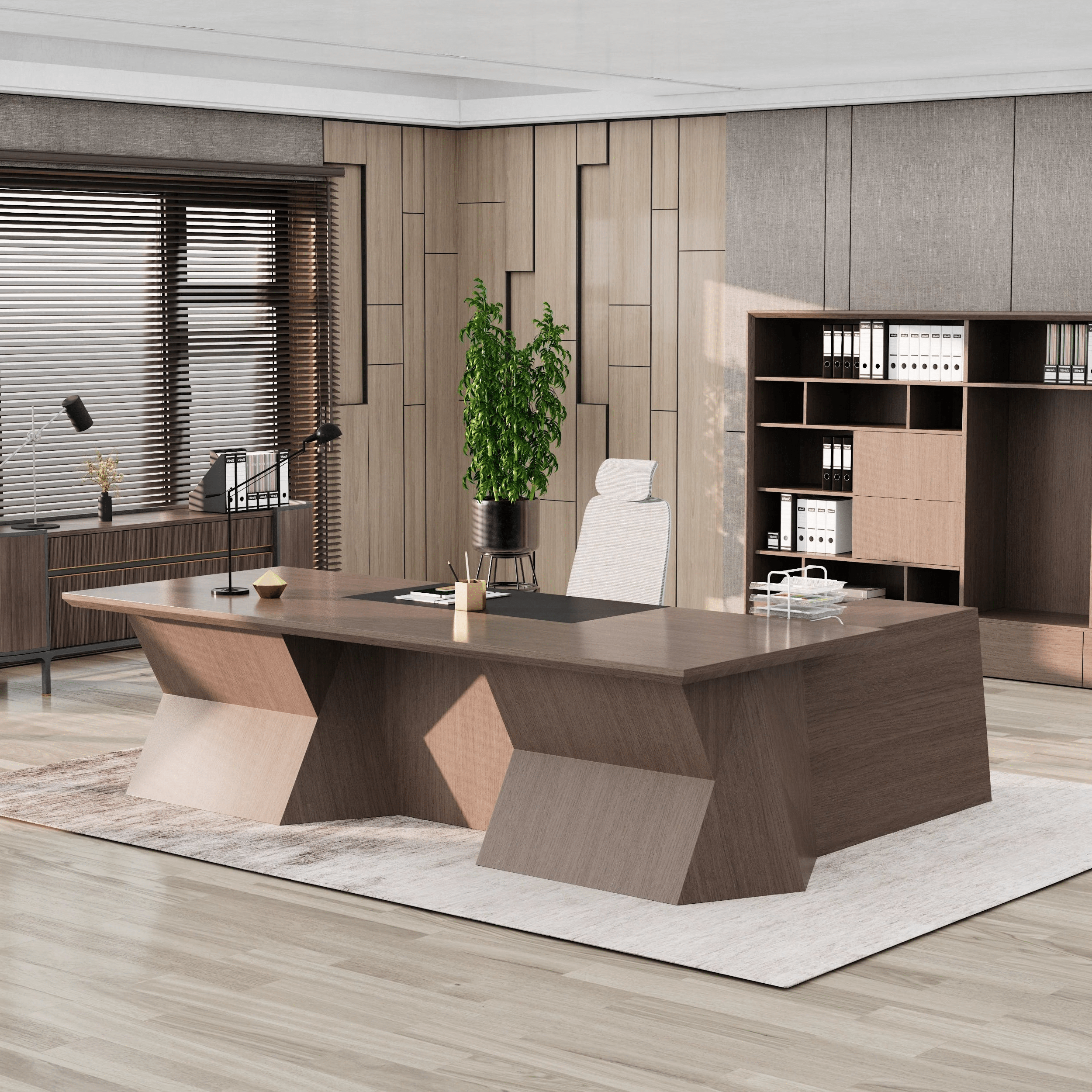 Cupid ยท Modern L-Shaped Executive Desk
