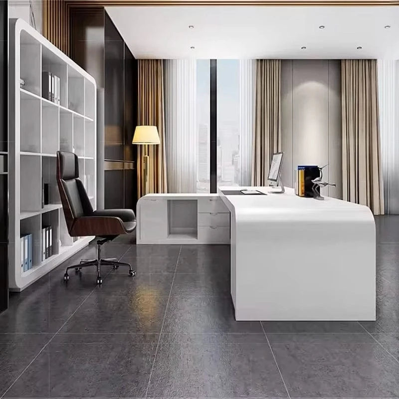Damian · Modern L-Shaped Executive Desk