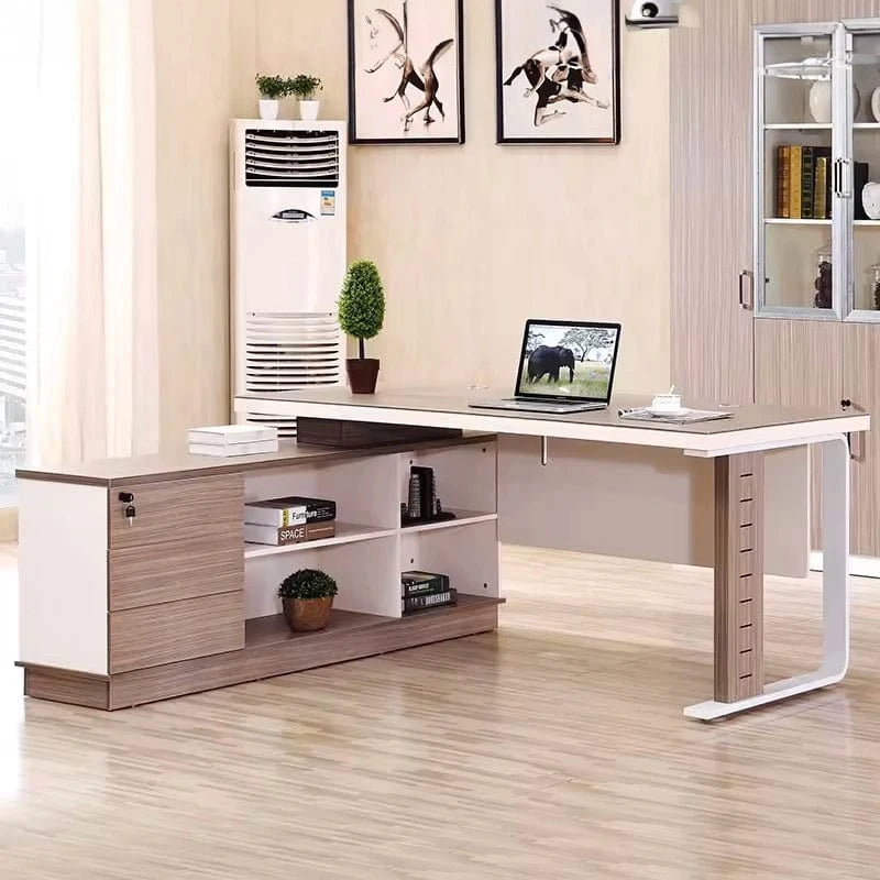 Danaya · Modern L-Shaped Executive Desk