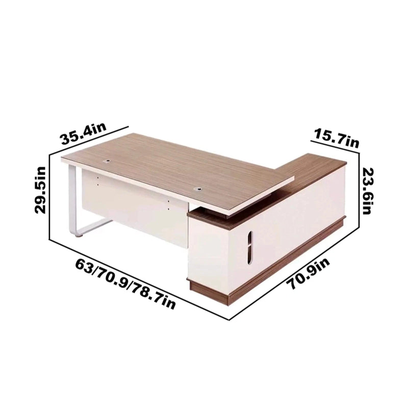 Danaya · Modern L-Shaped Executive Desk