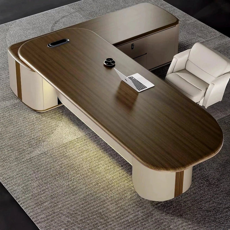 Escritorio ejecutivo Daniel en forma de L de 78 a 118