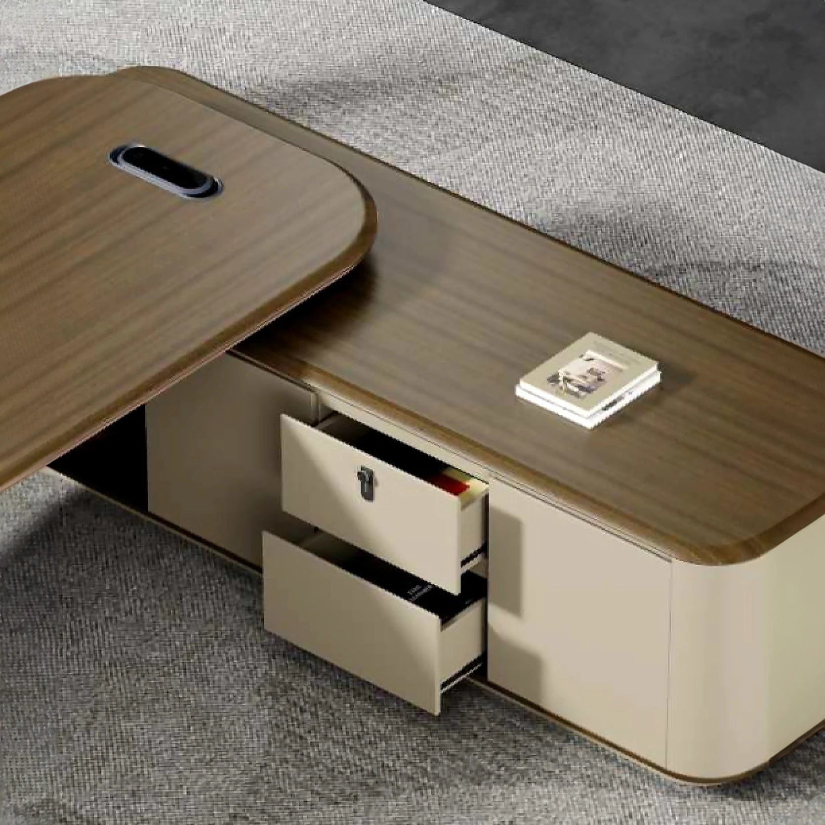 Daniel · Modern L-Shaped Executive Desk