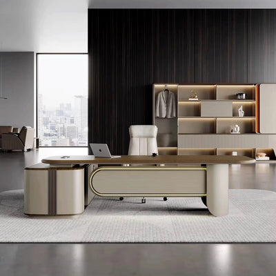 Daniel ยท Modern L-Shaped Executive Desk