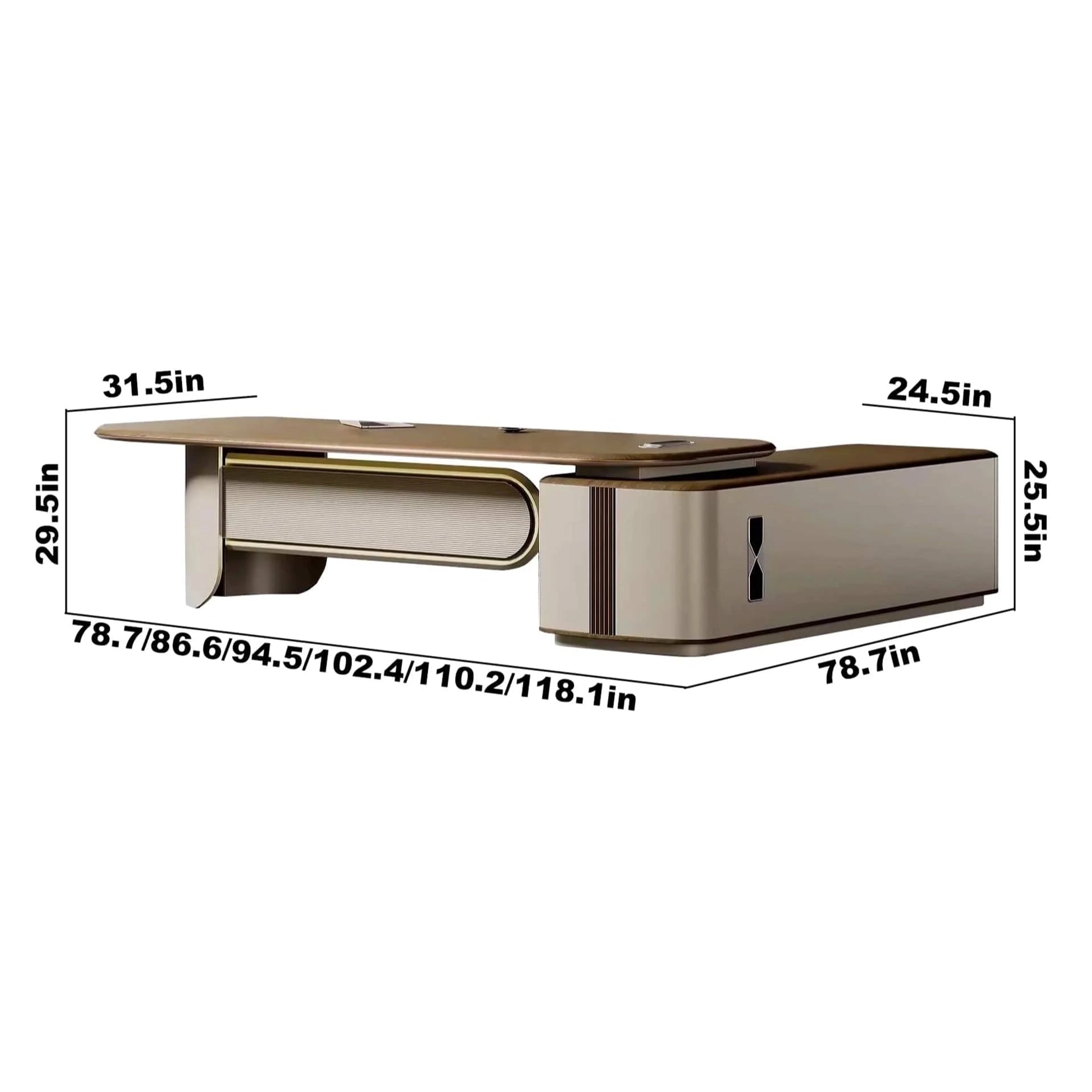 Daniel · Modern L-Shaped Executive Desk