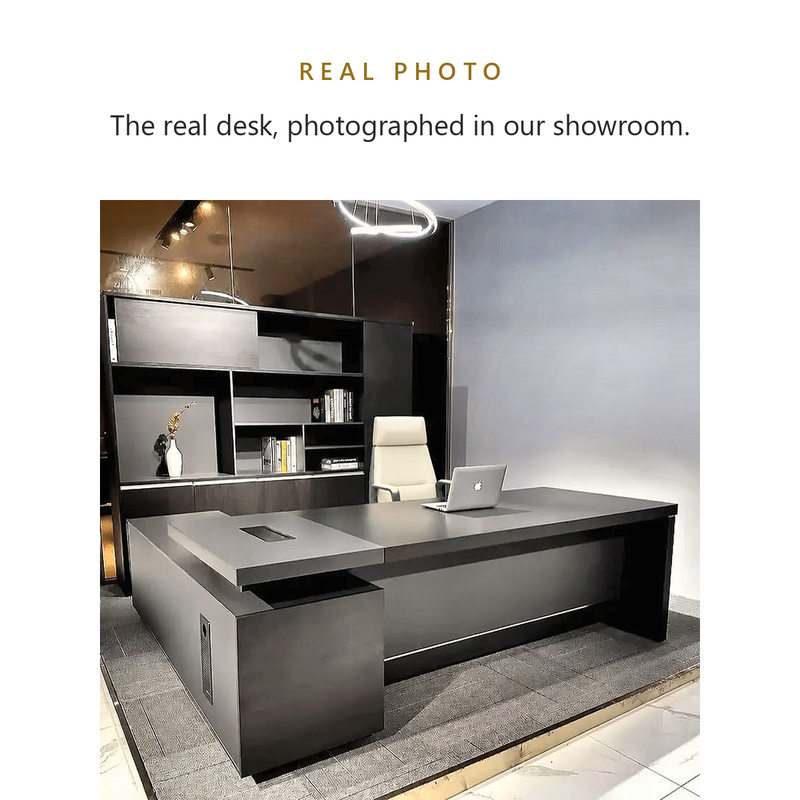 Real photo of the Danton desk in our showroom