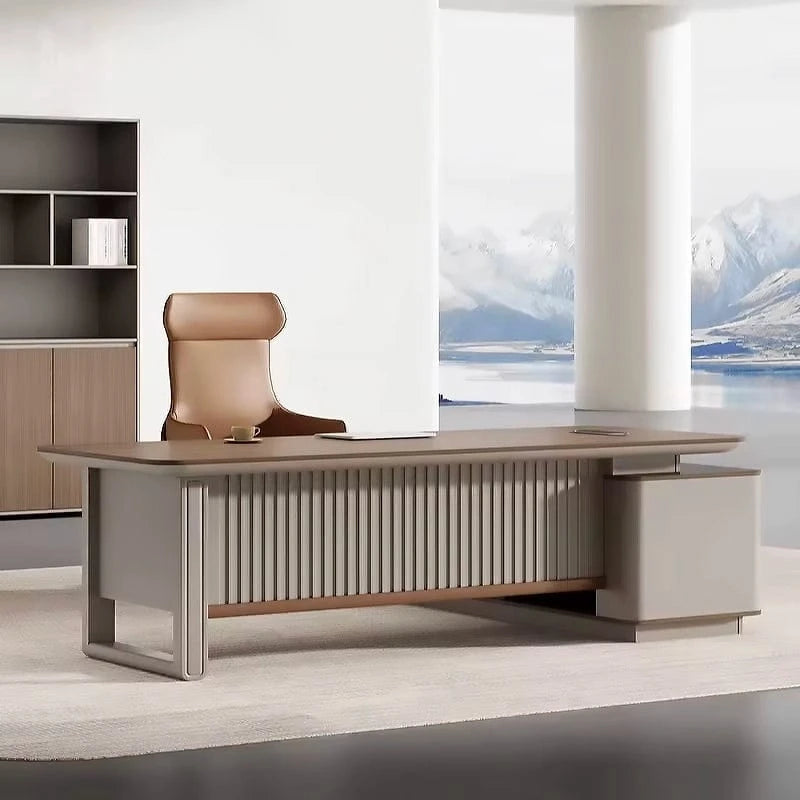 Denis · Modern L-Shaped Executive Desk