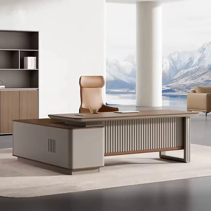 Denis · Modern L-Shaped Executive Desk