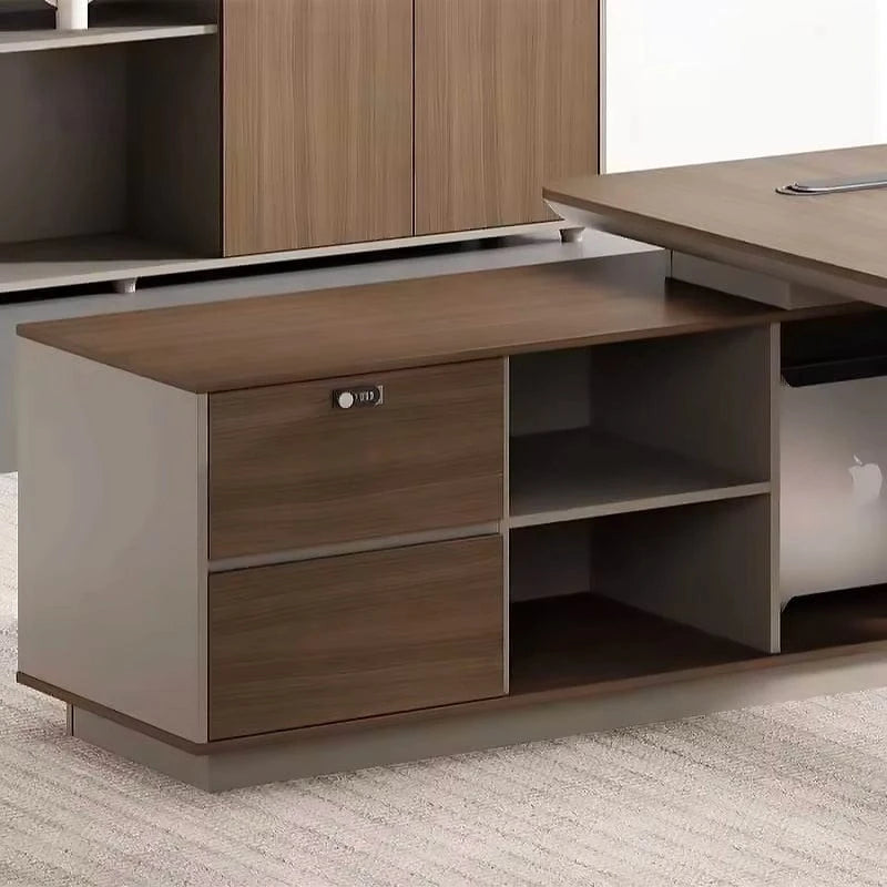 Denis · Modern L-Shaped Executive Desk